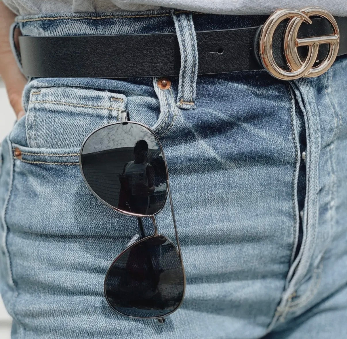 Aviator Black Sunglasses